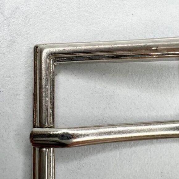 Silver Tone Simple Basic Belt Buckle - Picture 3 of 9